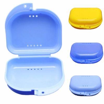 Colorful Plastic Orthodontic Denture Retainer Box/Denture Box /Dental Retainer Case