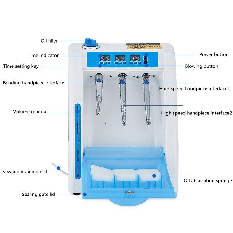 Dental Handpiece Oil Lubrication Machine and Cleaner