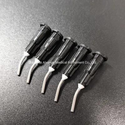 Alwings Black Pre-Bent Irrigation Disposable Needle Tips