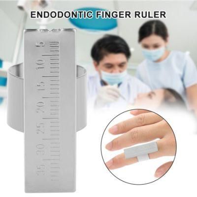 Endodontic Finger Ruler Stainless Steel Ruler Oral Appliance Dental Measuring Instrument