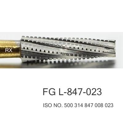 FG 21mm Shank Finishing and Trimming Burs Dental Drill FG L-847-023