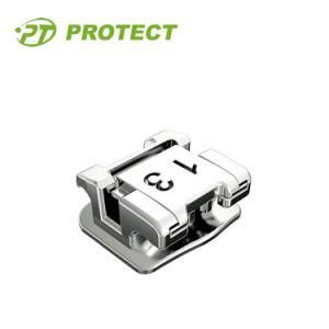 Protect Orthodontic Metal Self Ligating Bracket Middle Torque