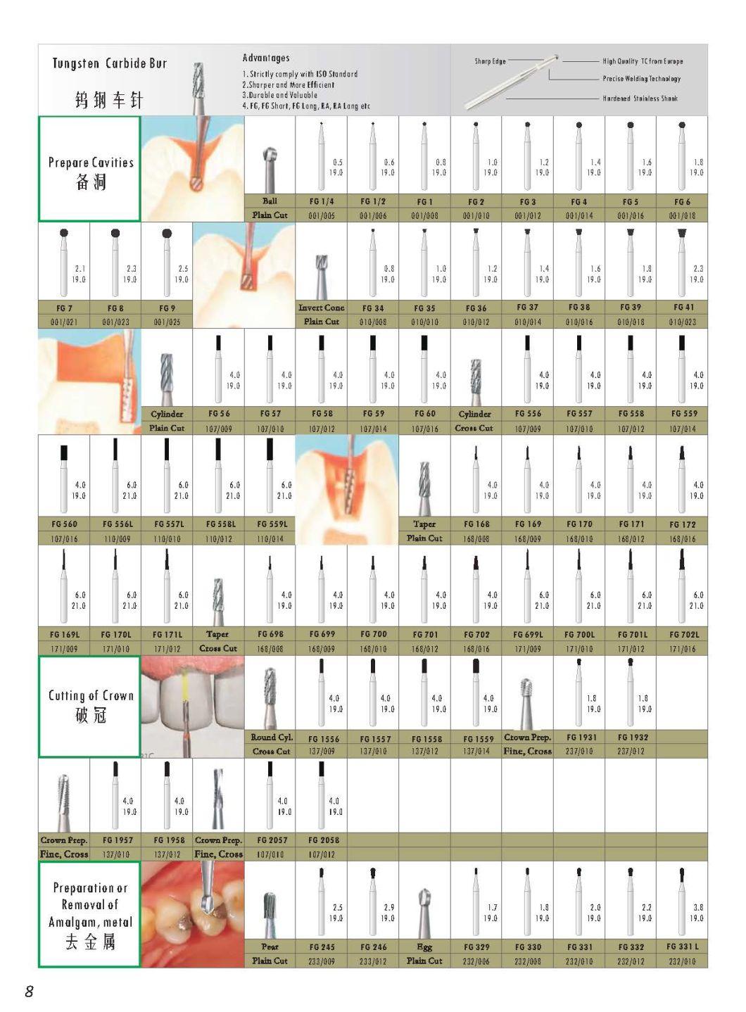 High Quality Dental Tungsten Carbide Bur