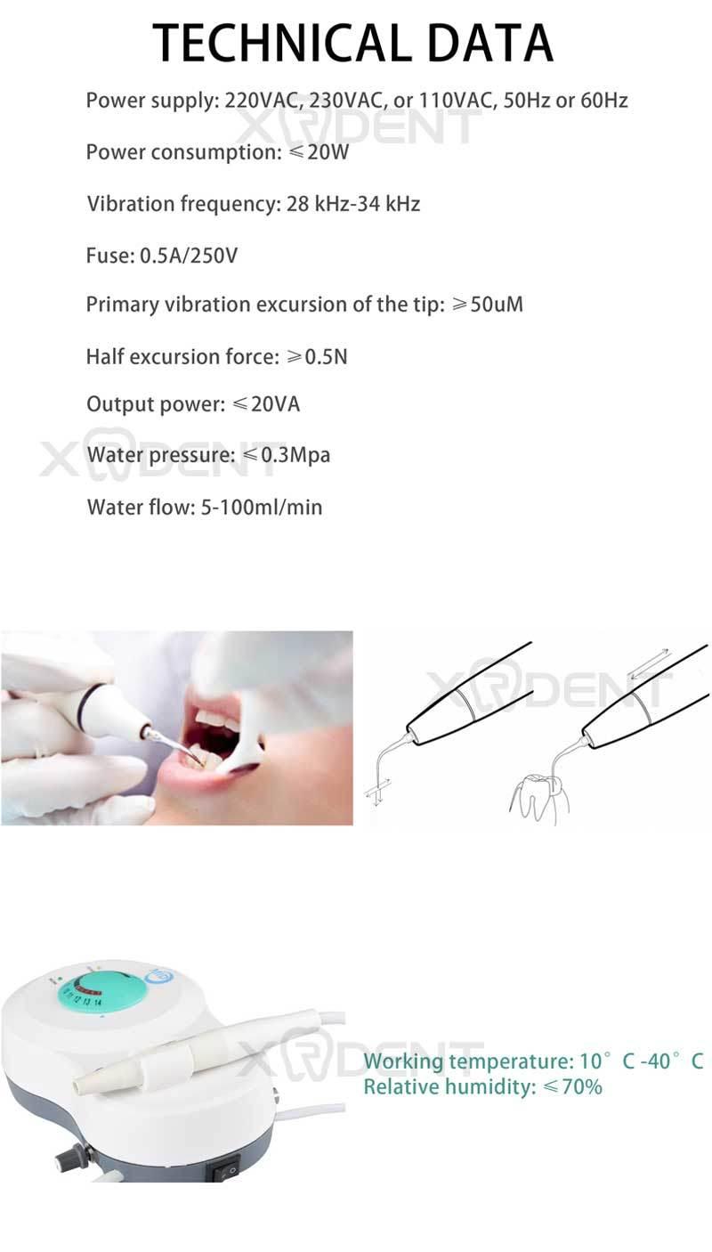 China Automatic Frequency Tracking Dental Dental Ultrasound Scaler for Sale