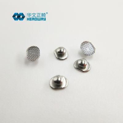 Orthodontic Accessory Lingual Buttons Round/Oval/Trapezoid with ISO13485