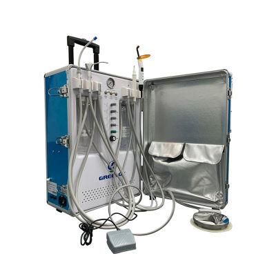 Medical Portable Dental Unit with Oiless Air Compressor Gu-P 206s