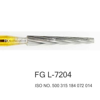 Titanium Plated Finishing and Trimming Burs Dental Carbide Drill FG L-7204