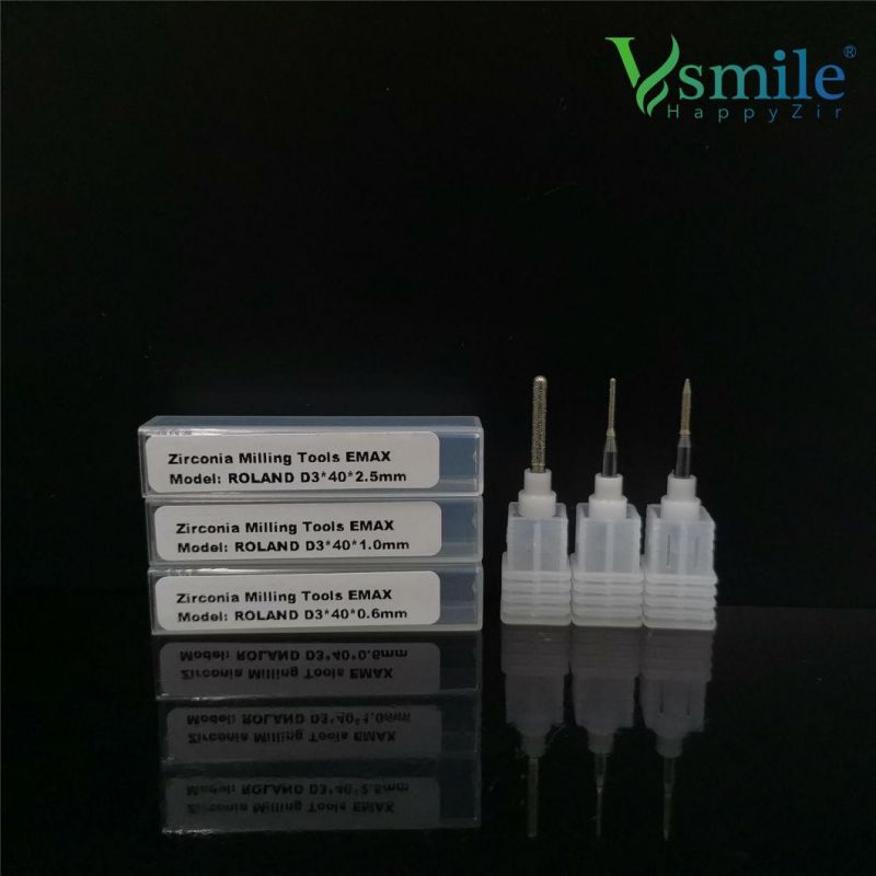 Dental Roland Milling Burs Zirconia Wax PMMA for Dental Lab