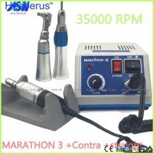 Dental Laboratory Micromotor with Contra Angle &amp; Straight Handpiece Hesperus