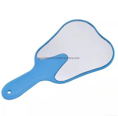 Factory for Dental Mirror Support Priviate Logo Printed Plastic Mirror Tooth Shape Dental Custom Logo