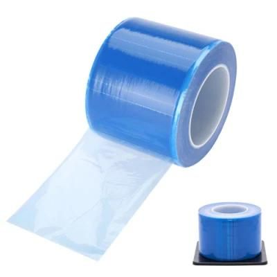 Plastic Disposable Adhesive Dental Barrier Cover Film Roll Disposable PE Barrier Film Roll for Dental Protective