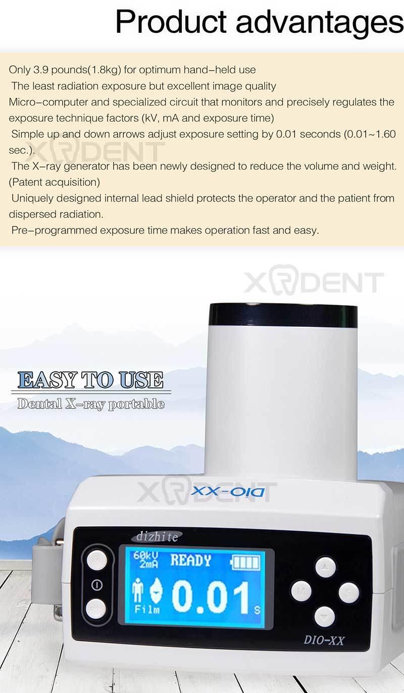 HD White Dio-Xx Portable Dental X-ray Unit Machine