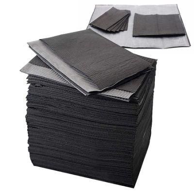 PRO-Environment Tattoo Supply Disposable Table Cloth 13 X 18 Black Dental Bibs for Other Body Art