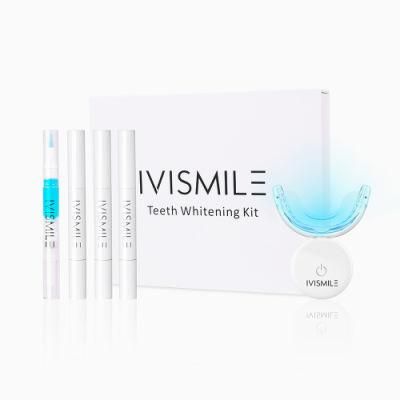 Ivismile CE&Cpsr Approved Innovative 4 Pens Teeth Whitening System with LED Light