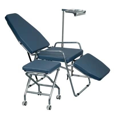 Portable Dental Chair with Stool and LED Light Gu-P 101