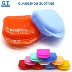 Portable Denture Teeth Consumables Holder Plastic Dental Retainer Storage/ Case