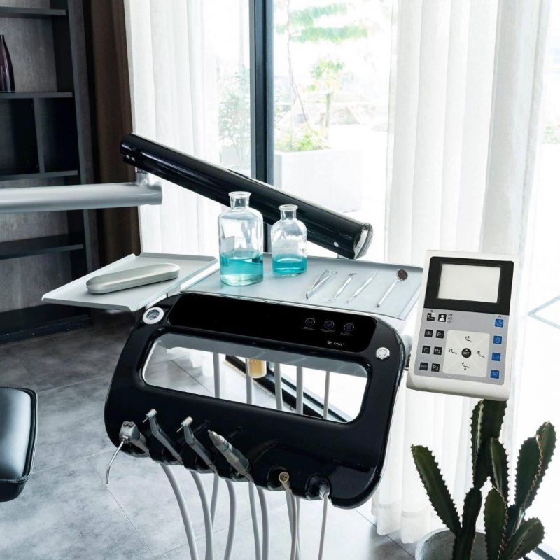 Dental Unit Luxury Black&Grey Colour Disinfection Dental Chair Package Unit
