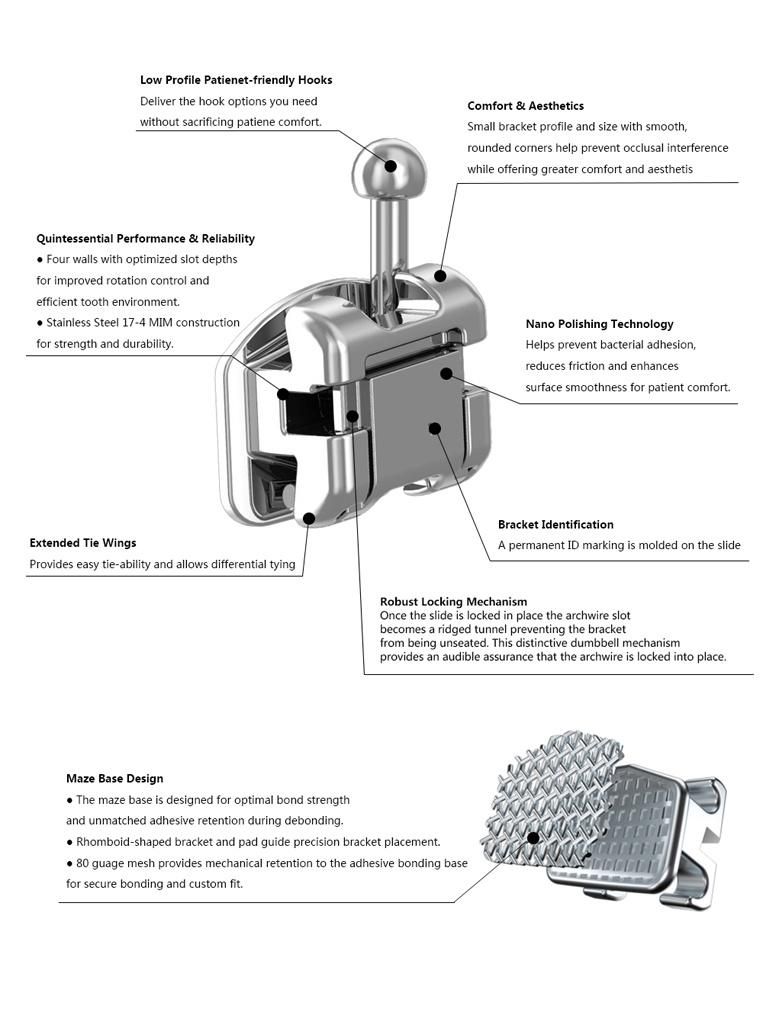 Wholesale Dental Health Materials Dental Supply Orthodontic Products Braces Brackets Dental Ortodoncia Brackets