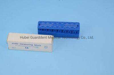 Dental Consumable Endo Measuring Block Plastic Dental Mini Endo Measuring Files Endo Ruler