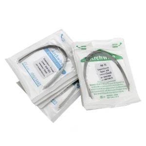 Dental Orthodontic Super Elastic Ovoid Natural Stainless Steel/Niti Arch Wire