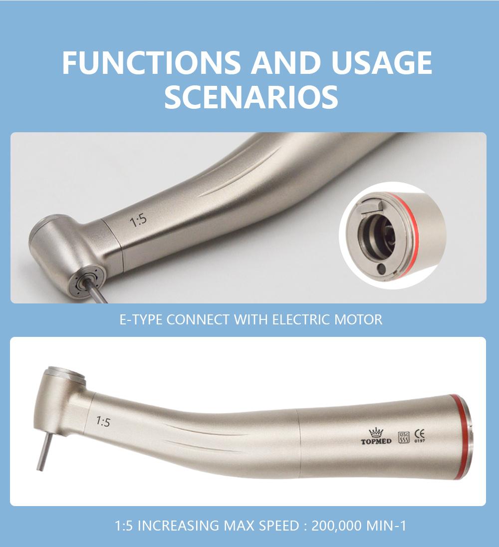 Dental Equipment 1: 5 Increasing Contra Angle Handpiece Push Button