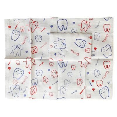 for USA Market Premium Disposable 2-Ply W/Poly Patient Bibs 13&quot;X18&quot; Soft and Fluid Resistant Dental Patient Bib