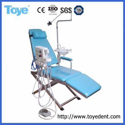 Cheap Hospital Used Portable Folding Dental Patient Chair with Flashlight
