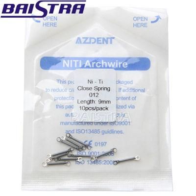 Top Supplier Orthodontic 0.012*9mm Length Ni-Ti Close Spring