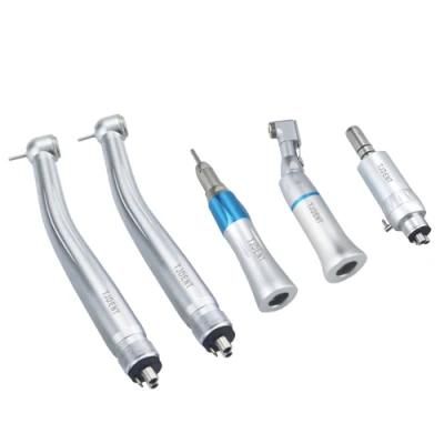 Dental High Speed Handpiece Low Speed External Water Spray Contra Angle Motor Turbine Handpiece Set