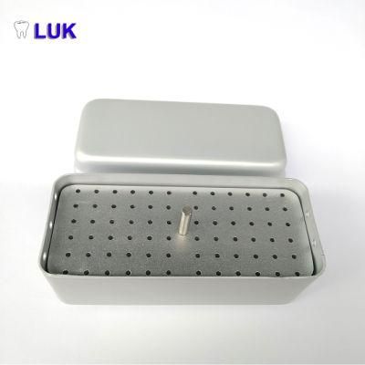 High Quaity Aluminium Sterilization Box Disinfection Box for Dental Burs