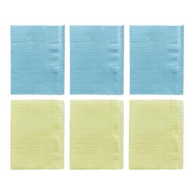 2 Layers Tissue Disposable Dental Bibs Paper Dental Bib for USA Market