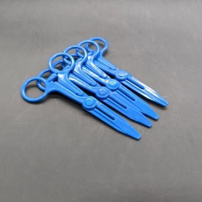 Blue Color Dental Plastic Haemostatic Forceps