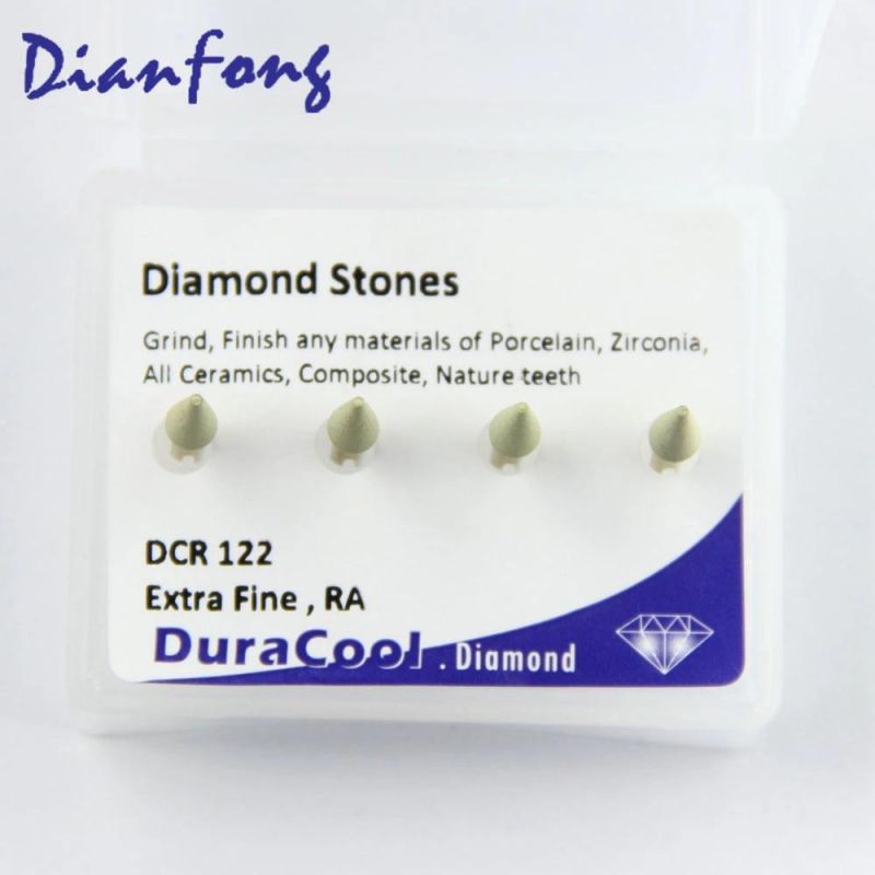 Dcr122 High Quality High-Speed Dental Diamond Impregnated Stone Bur Dental Diamond Tool