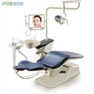 Fashion Comfortable Integral Clinic Dental Chair Unit with Operation Lamp