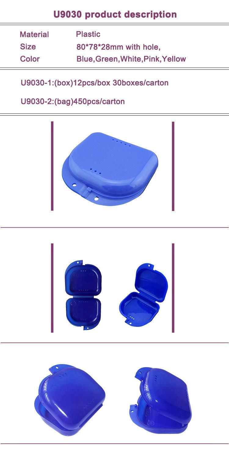 Dental Orthodontic Retainer Denture Storage Mouthguard Container Box