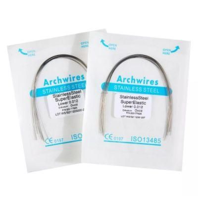 Dental Ni-Ti Niti Stainless Steel Orthodontic Archwire/Arch Wire 10PCS/Bag