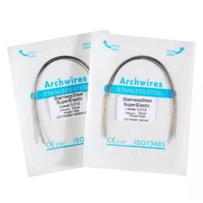 Dental Ni-Ti Niti Stainless Steel Orthodontic Archwire/Arch Wire 10PCS/Bag