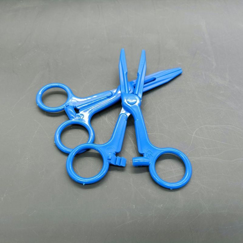 Blue Color Dental Plastic Haemostatic Forceps