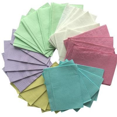 Hospital Use Medical Disposable Products Waterproof Dental Bib Napkin 3ply