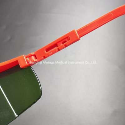 UV Protective Safety Glasses with Black Lens Adjustable Legs