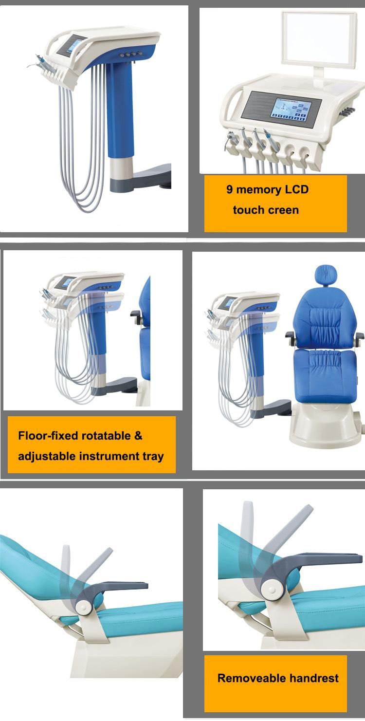 Ce & FDA Luxury Dental Unit, China Best Dental Supplier Manufacturer, Chinese Cheap Dental Product Brand, Dental Material, Dental Chair Company Price