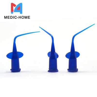 Straight Tip Sterile Plastic Disposable Periodontal Dental Syringe Needle for Clinic 0.25mm 0.35mm 0.28mm