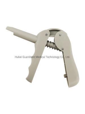 Dental Composite Consumables Premium Straight Dual Impression Gun/ Dental Composite Dispensing Gun for Sticky Materials