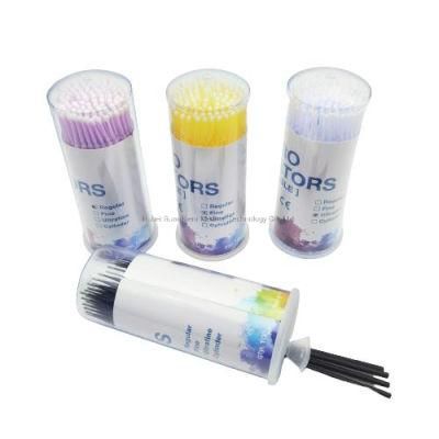 Extra Small 100PCS/Box Mini Rainbow Dental Disposable Micro Brushes Applicators Dentistry Dental Disposable Micro Applicators