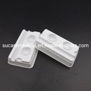 2 Holes White Plastic Dental Disposable Mixing Wells