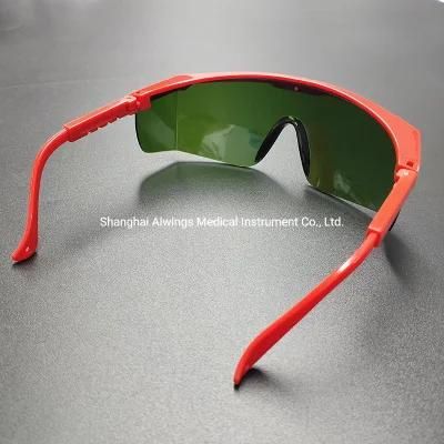 UV Protective Safety Glasses with Black Lens Red Legs