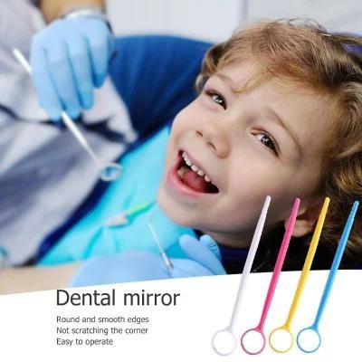 Dental Mirror 4 Colors Independent Packaging Teeth Inspection
