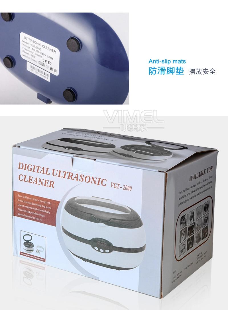 Portable Dental Equipment Ultrasonic Cleaner with Digital Display