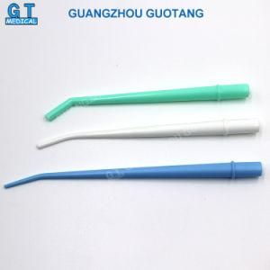Plastic Curved Dental Surgical Aspirator Tips with 3 Color and 3 Size