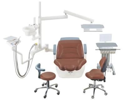 China Manufacture Movable Luxury Top Memory Dental Clinic Dentists Chair Unit with up Mounted Instrument Treatment Tray